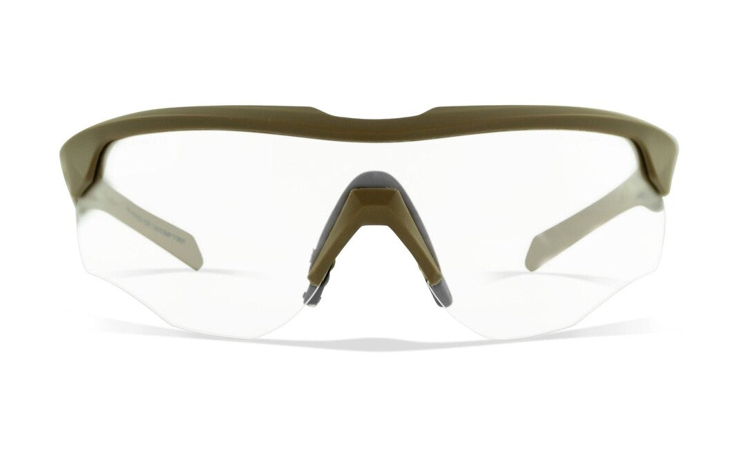 WILEY X Rogue Comm taktische Brille - grau + transparente Gläser / Sandrahmen