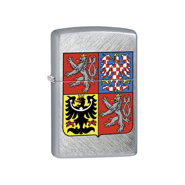 Zippo benzínový zapaľovač Czech Republic chrómový