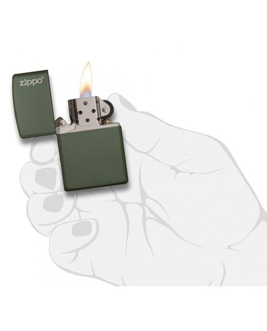 Zippo Benzine Lighter, Olive Matte