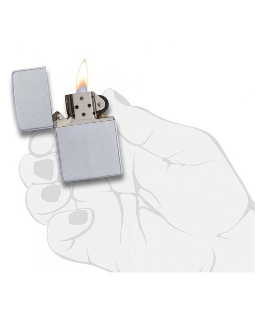 Zippo Satin Chrome benzínový zapalovač