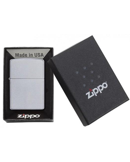 Zippo Satin Chrome benzínový zapalovač