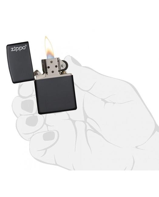 Zippo Mattschwarz Benzinfeuerzeug