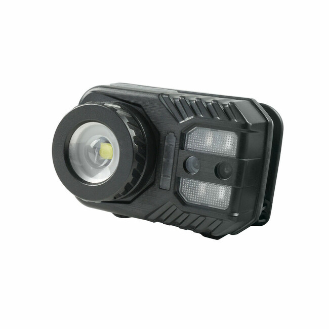 Technik-Stirnlampe mit gummiertem, CREE XPG-2 LED, Micro-USB, Rotlicht