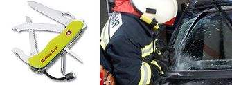 Victorinox Taschenmesser reflektierend gelb 111mm Rescue Tool mit Scheide