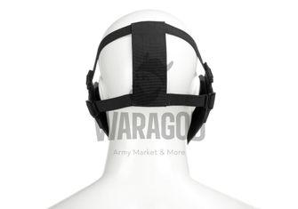 Pirate Arms Warrior Halbmaske für Form, schwarz