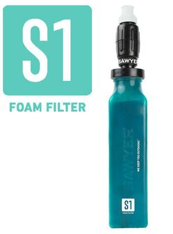 Sawyer Filter-Silikon-Wasserflasche, blau