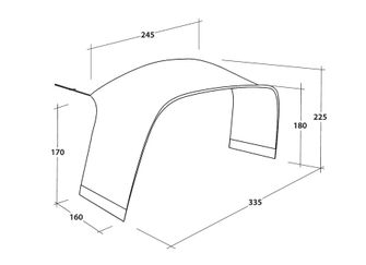 Outwell Anschluss für das Zelt für den Unterstand Air Shelter