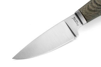Lionsteel Messer mit feststehender Klinge und Micarta-Griff WILLY WL1 CVG