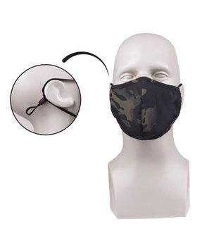 Mil-tec Mund- und Nasenbedeckung, multitarn black
