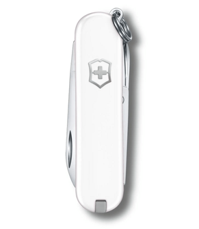 Victorinox Classic SD Colors Falling Snow Multifunktionsmesser, weiß, 7 Funktionen