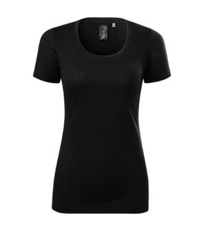 Malfini Merino Rise Damen-T-Shirt, kurz, schwarz