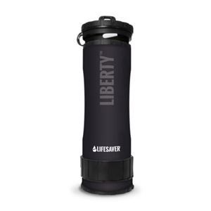 Lifesaver Filter- und Reinigungswasserflasche, 400ml, schwarz
