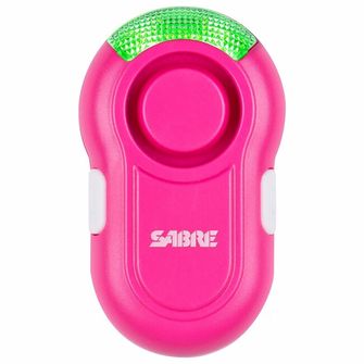 SABRE RED Clip-On LED-Personenalarm, 120 dB, rosa