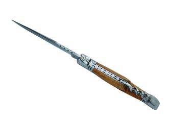 Laguiole DUB045 Taschenmesser mit Korkenzieher, Klinge 11cm, Stahl 440, Griff aus Olivenholz