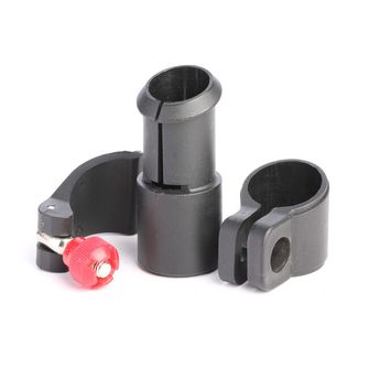 Warp ND - Flip-Lock-Mechanik FL-14, schwarzer Körper/schwarzer Kunststoffhebel/rote Mutter, Durchmesser 18mm