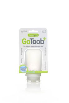 humangear GoToob+ Silikon Reiseflasche / Behälter 74 ml klar