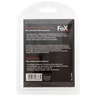 Fox Outdoor Hot Pack Sofortwärmequelle, reaktiv, transparent