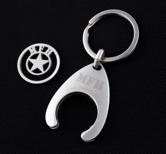 MFH Schlüsselanhänger mit Chip für Einkaufswagen