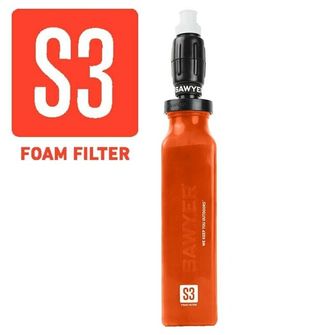 Sawyer Filter-Silikon-Wasserflasche, orange