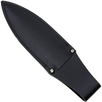 MUELA Messer mit feststehender Klinge Wurf mit Lederscheide