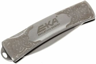 Eka Classic 5 Herrentaschenmesser 5,6 cm, Vollstahl, Ornamente