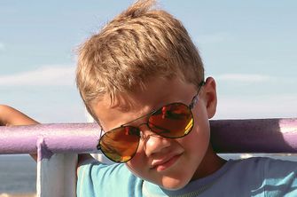 ActiveSol Kids Iron Air Kinder polarisierte Sonnenbrille Orange/Orange