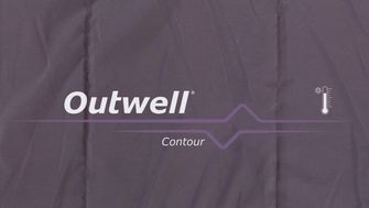 Outwell Schlafsack Contour links, dark purple