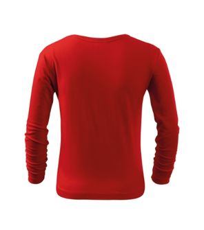 Malfini Fit-T LS Kinder-Langarm-T-Shirt, rot