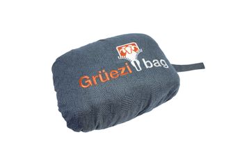Grüezi-Bag Feater Beheizte Schlafsackeinlage mit USB-Schnittstelle blau