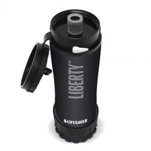 Lifesaver Filter- und Reinigungswasserflasche, 400ml, schwarz