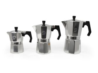 Origin Outdoors Espressomaschine für 6 Tassen, Edelstahl