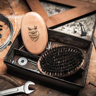 ANGRY BEARDS Holzbürste für Bart und Schnurrbart Harden