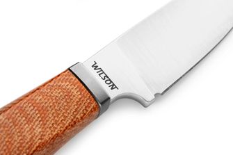 Lionsteel Messer mit feststehender Klinge und Micarta-Griff WILLY WL1 CVN