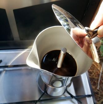 BasicNature Espresso-Kaffeemaschine aus Edelstahl für 6 Tassen