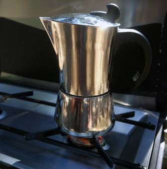 BasicNature Espresso-Kaffeemaschine aus Edelstahl für 6 Tassen