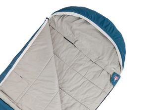 Grüezi-Bag Cotton Comfort Grueezi Schlafsack tief kornblumenblau rechts