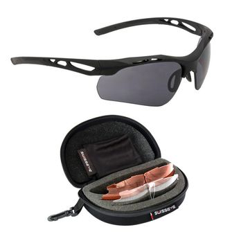 Swiss Eye® Attack taktische Schutzbrille, schwarz