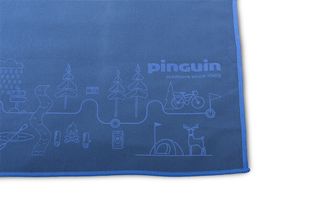 Pinguin Micro Handtuch Karte 40 x 40 cm, Blau