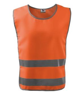 Rimeck Classic Safety Vest Warnschutzweste, Fluoreszierend Warnorange