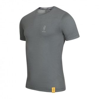 Patizon Merino-T-Shirt für Männer mit kurzen Ärmeln, Gun metal