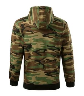 Malfini Camo Zipper Camouflage-Hoodie, camouflage brown, 300 g/m2