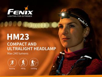Stirnlampe Fenix ​​HM23, 240 lumen