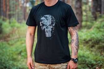 DRAGOWA Kurz-T-Shirt Frank the Punisher, weiß 160g/m2