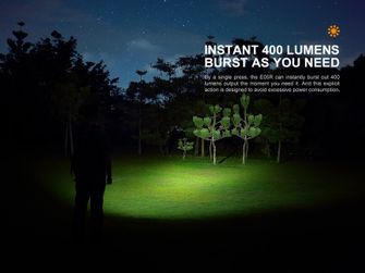 Aufladbare Minitaschenlampe Fenix E05R – braun