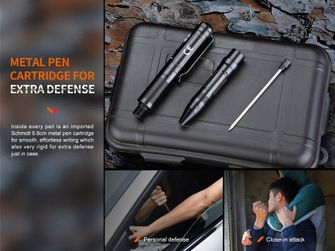 Taktischer Stift Fenix T6 mit Led Leuchte, schwarz