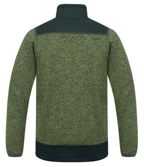 Husky Herren Fleece-Pullover mit Reißverschluss Alan M grün/schwarz/grün