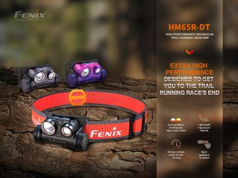 Fenix ​​​​HM65R-DT wiederaufladbare Stirnlampe – schwarz
