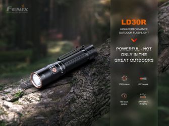 Wiederaufladbare LED-Taschenlampe Fenix LD30R