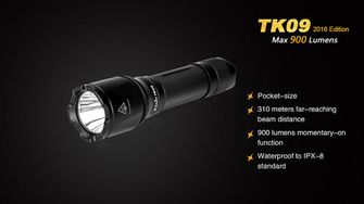 Fenix LED-Taschenlampe TK09 XP-L, 900 Lumen