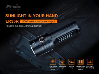 Aufladbare Taschenlampe Fenix LR35R